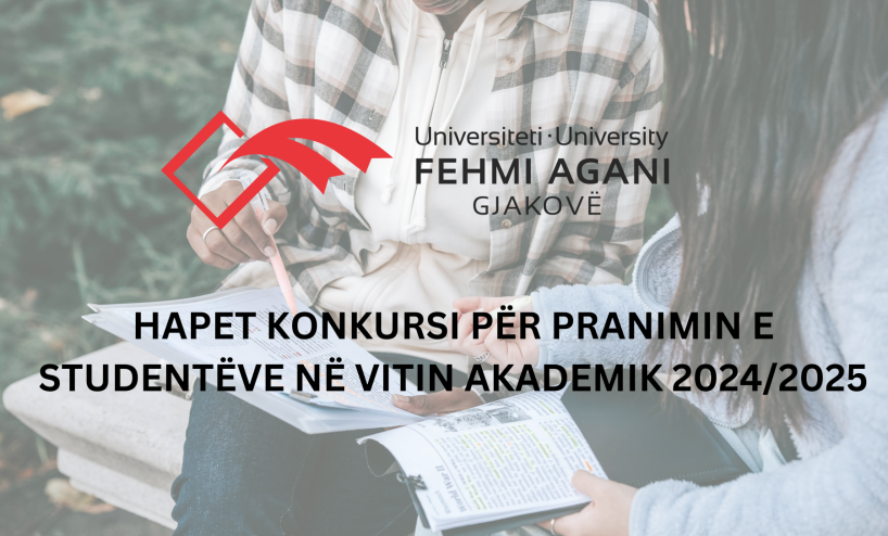 UFAGJ hap konkurs për pranimin e studentëve të rinj të nivelit Baçelor në vitin akademik 2024/2025 (afati i dytë)